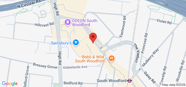 Map showing George in South Woodford